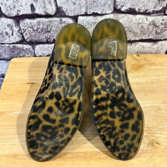 J . Crew Animal print Ankle Rain Boots Size 9 - Picture 6 of 6